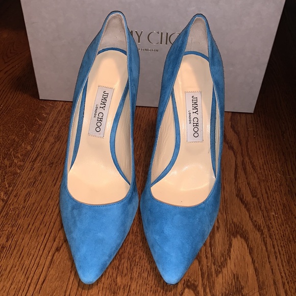Jimmy Choo Suede Heels 39.5 - Picture 2 of 8
